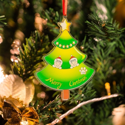 Personalized Christmas Hanging Ornament Family Decoration