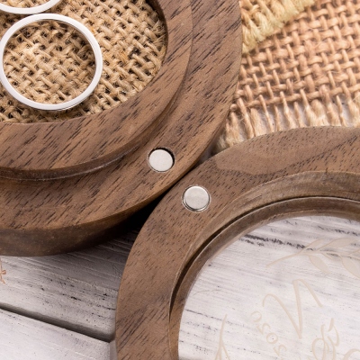 Personalized Wedding Ring Box for Lovers