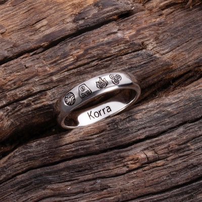 Custom-designed The Last Airbender 4 Elements Ring
