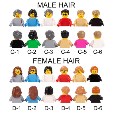 Personalisierte Minifiguren auf einem Customed Brick Einzigartiges Geburtstagsgeschenk