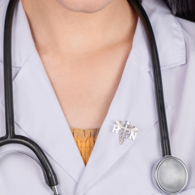 Personalized Medical Graduation Theme Pin with Birthstone