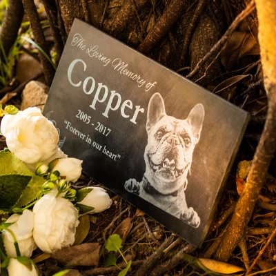Personalized Memorial Pet Stone For Dog & Cat Tombstone