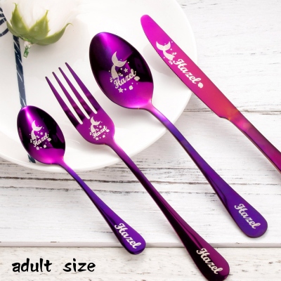 Personalized Mermaid Style Cutlery Set