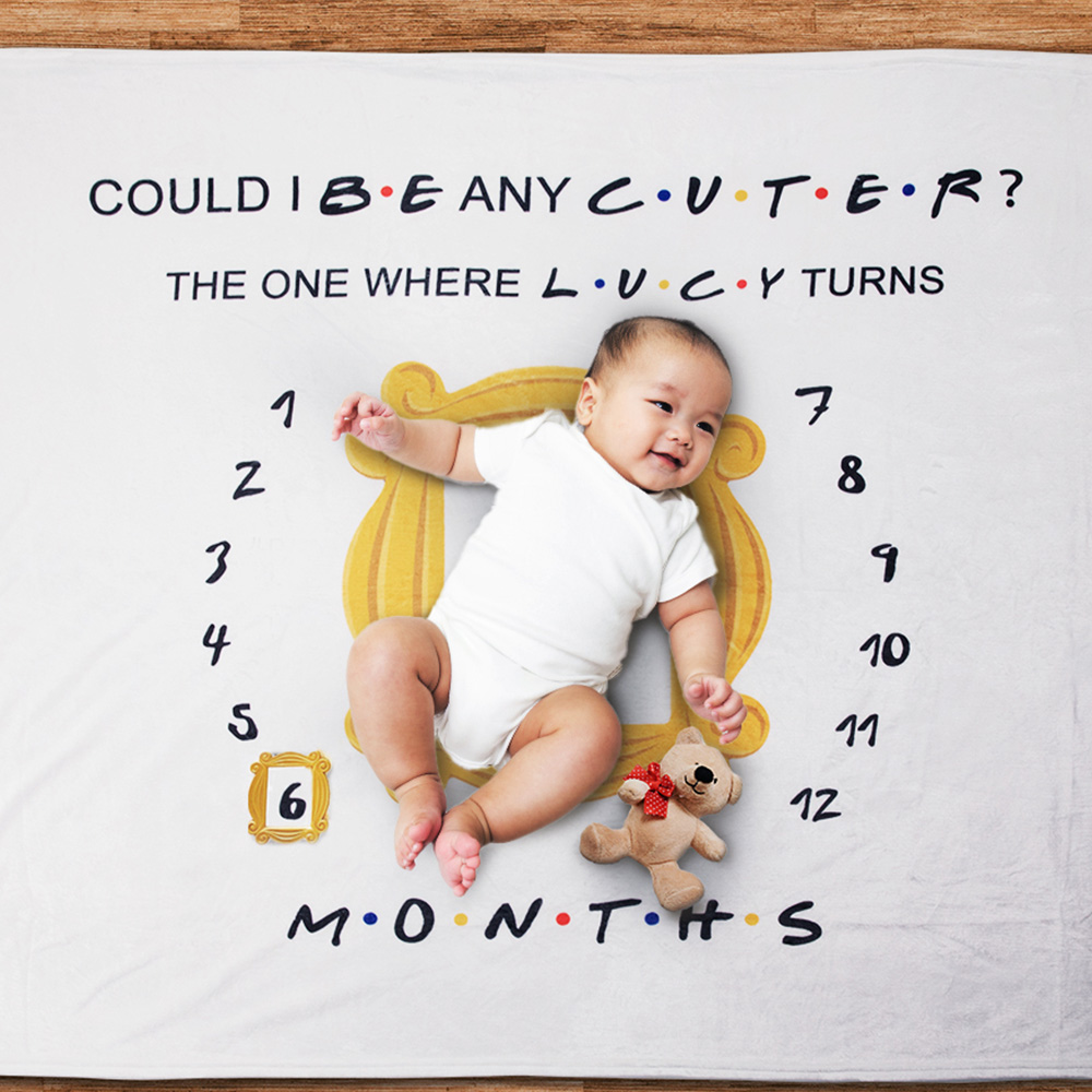 Custom Name Fleece Blanket ​Friends Theme TV Show Gift