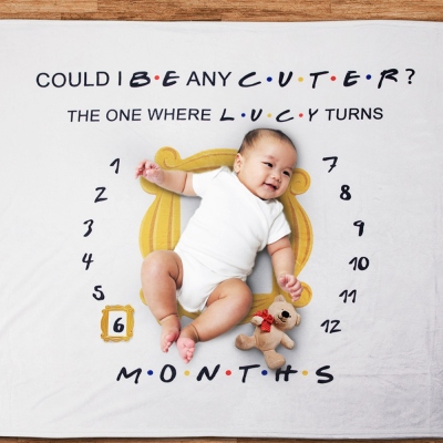 Custom Name Fleece Blanket ​Friends Theme TV Show Gift