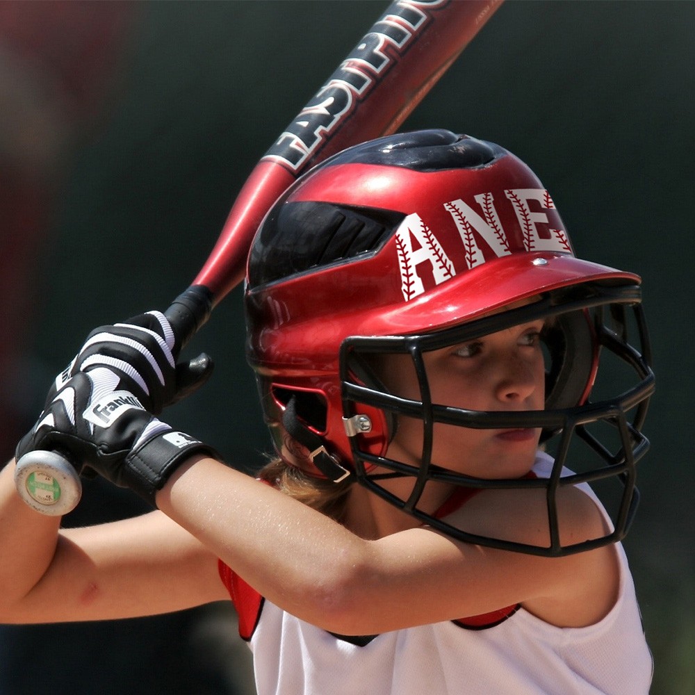 Personalized Baseball Softball Helmet Decal