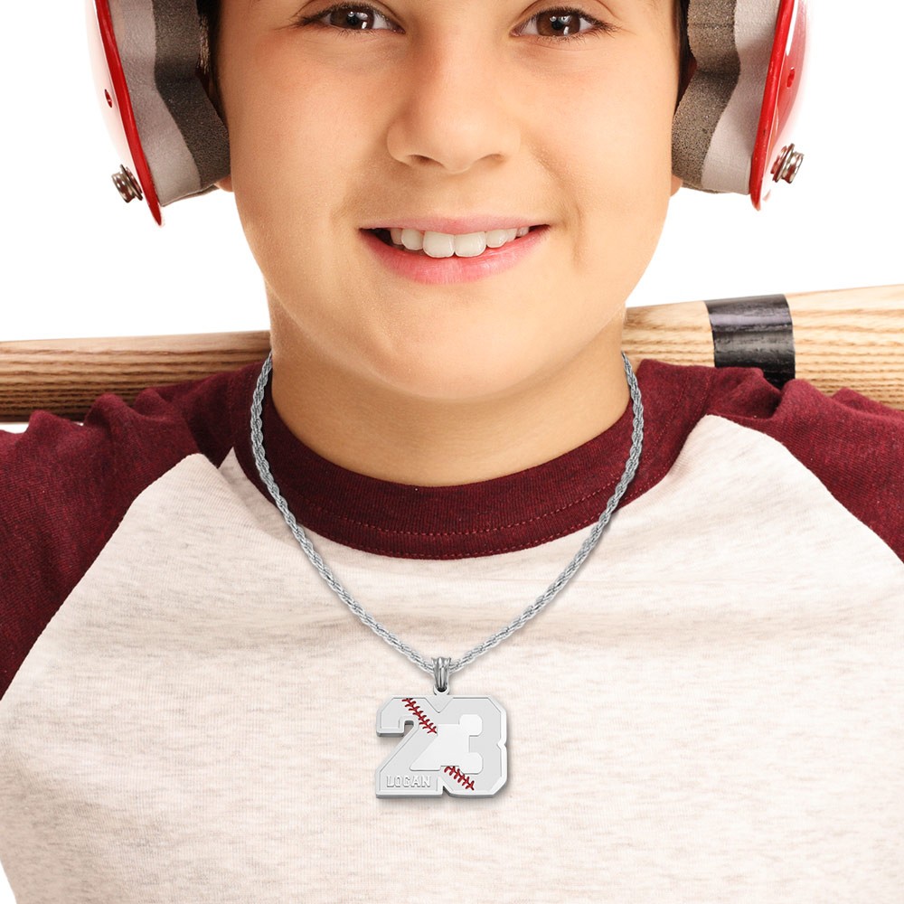 Baseball mom necklace