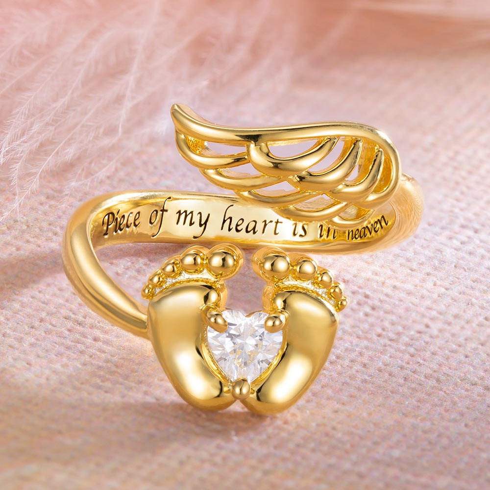 angel wings ring