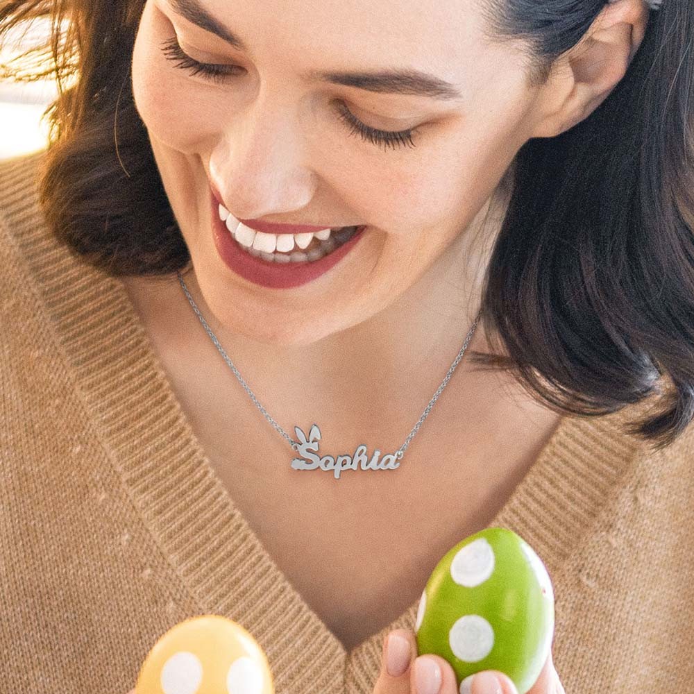 custom easter necklace