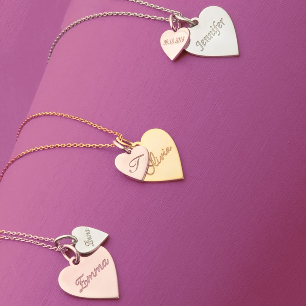 heart name necklace