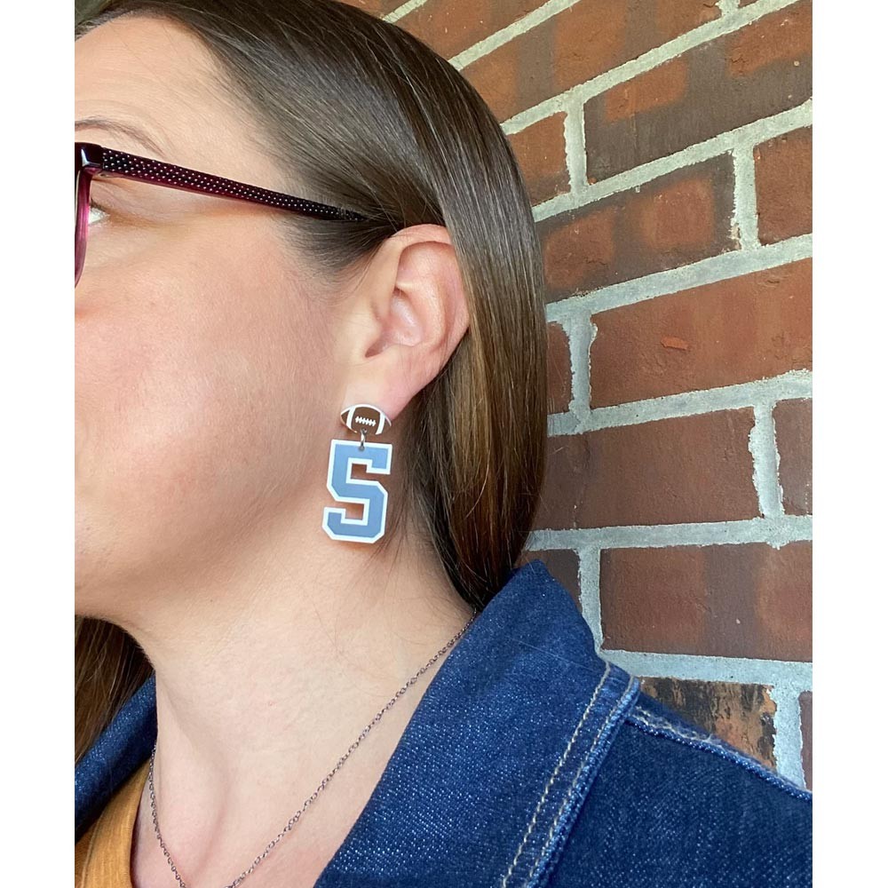 Custom Player Number Earrings, Baseball/Football/Soccer, Gift for Player/Fans/Baseball Moms
