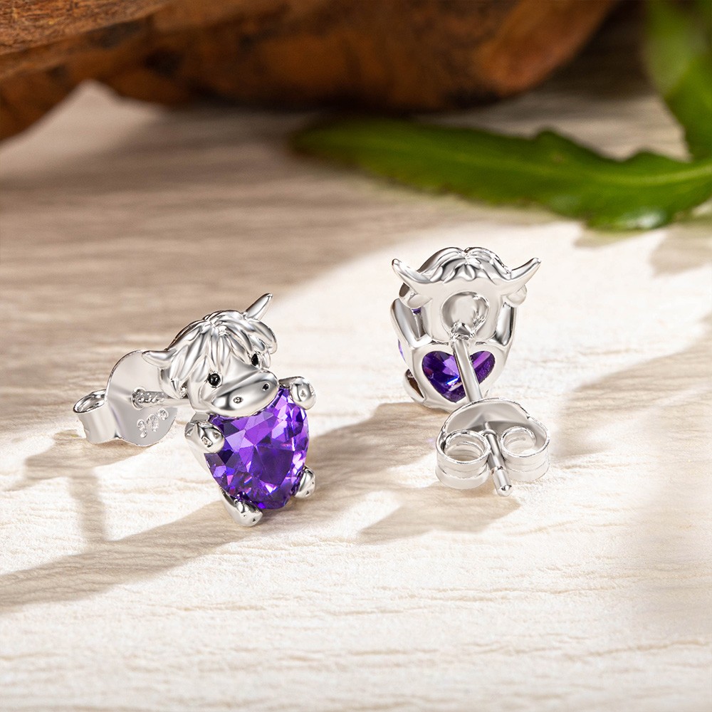 Cow Stud Earrings