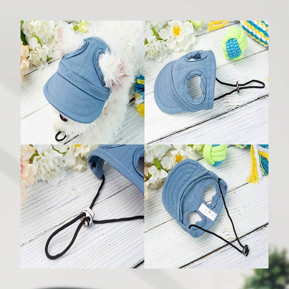 Adjustable Dog Hat with Ear Hole