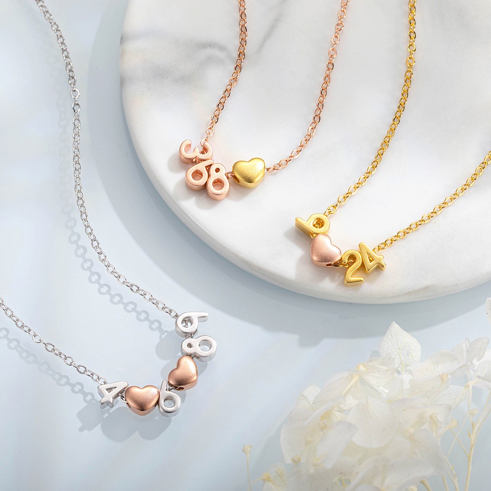 sports number necklace