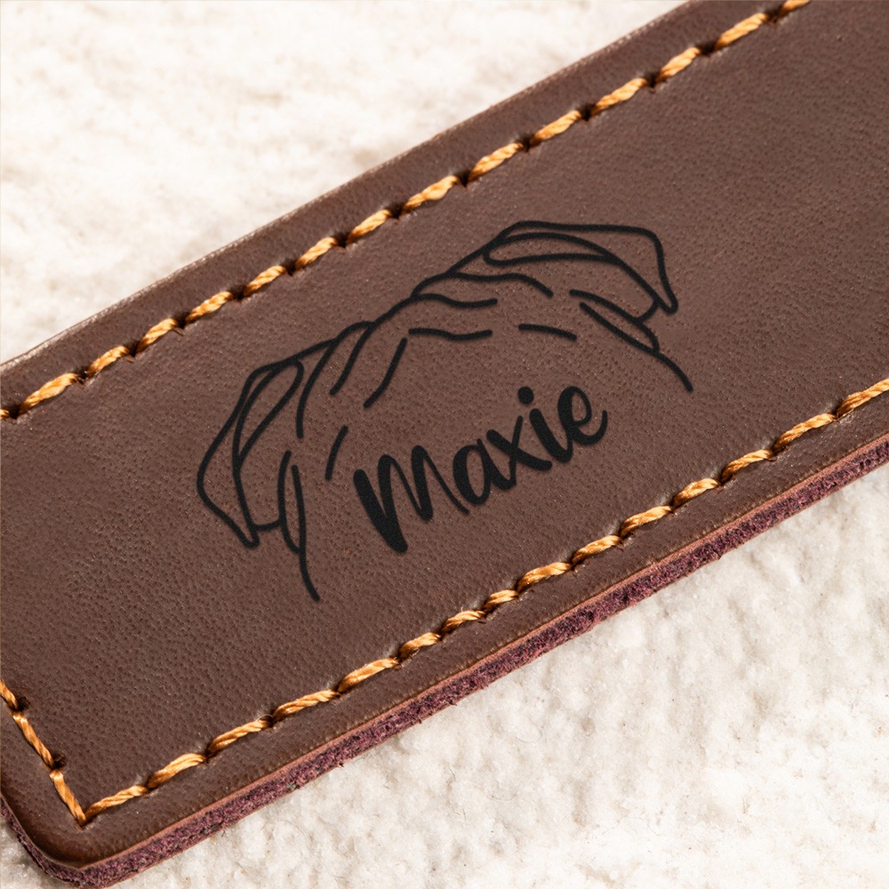 Faux Leather Keychain