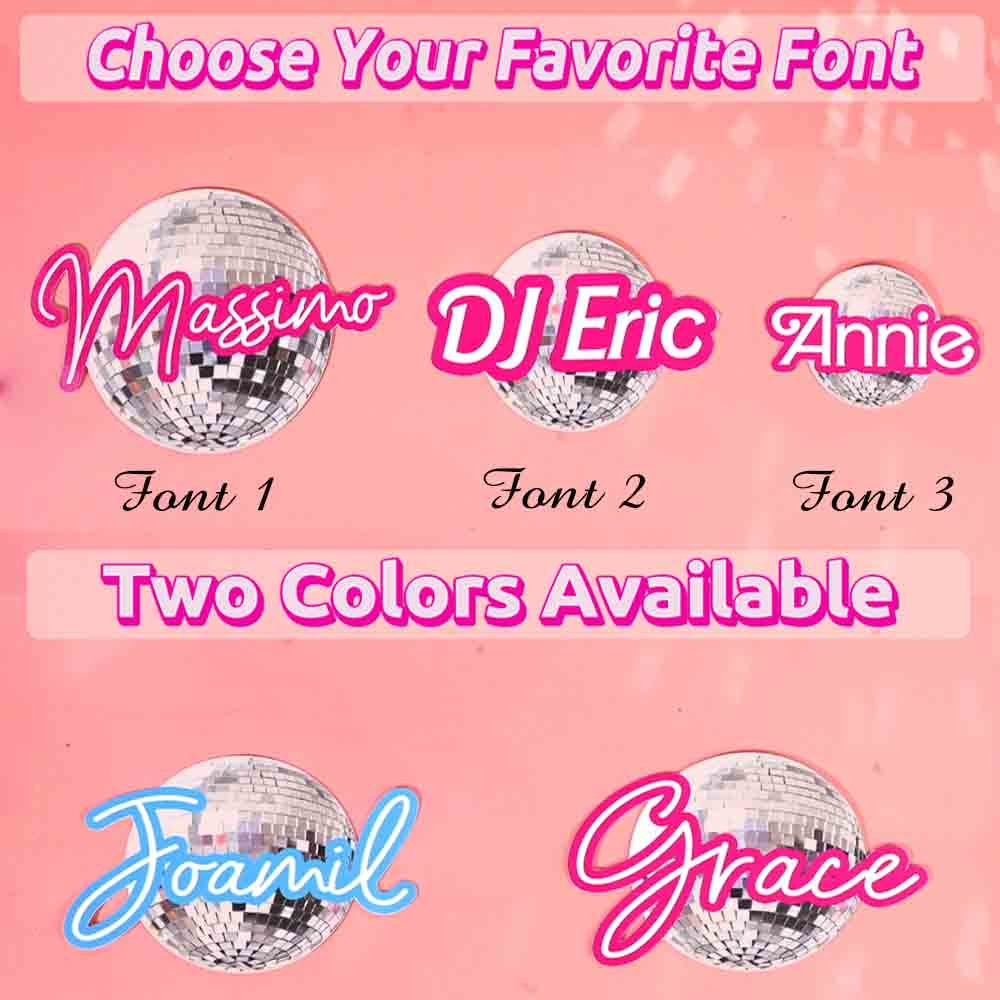 Custom Cute Disco Ball Sticker Vinyl Decal, Stationery/Office Supplies/Bottle Tag, Water Resistant Disco Label, Gift for Family/Friends/Colleagues