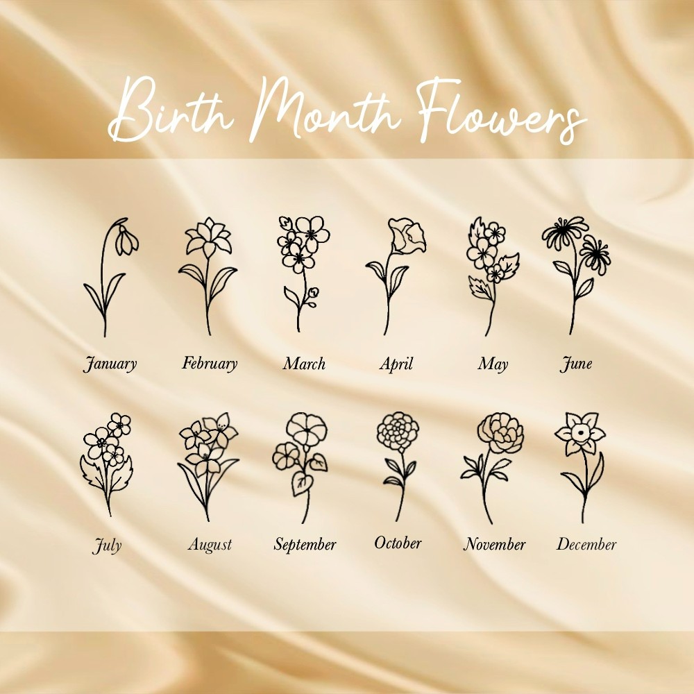 Custom Infinity 2 Birth Flowers Ring, Personalized Name Engraved Silver Ring, Women's Jewelry, Birthday Gifts, Gifts for Friends/Sister/Couples