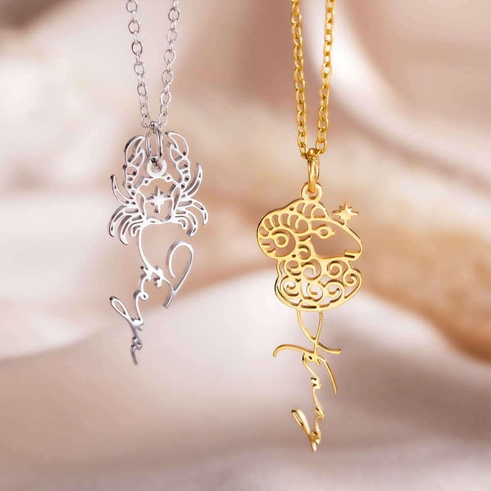 minimalist name necklace