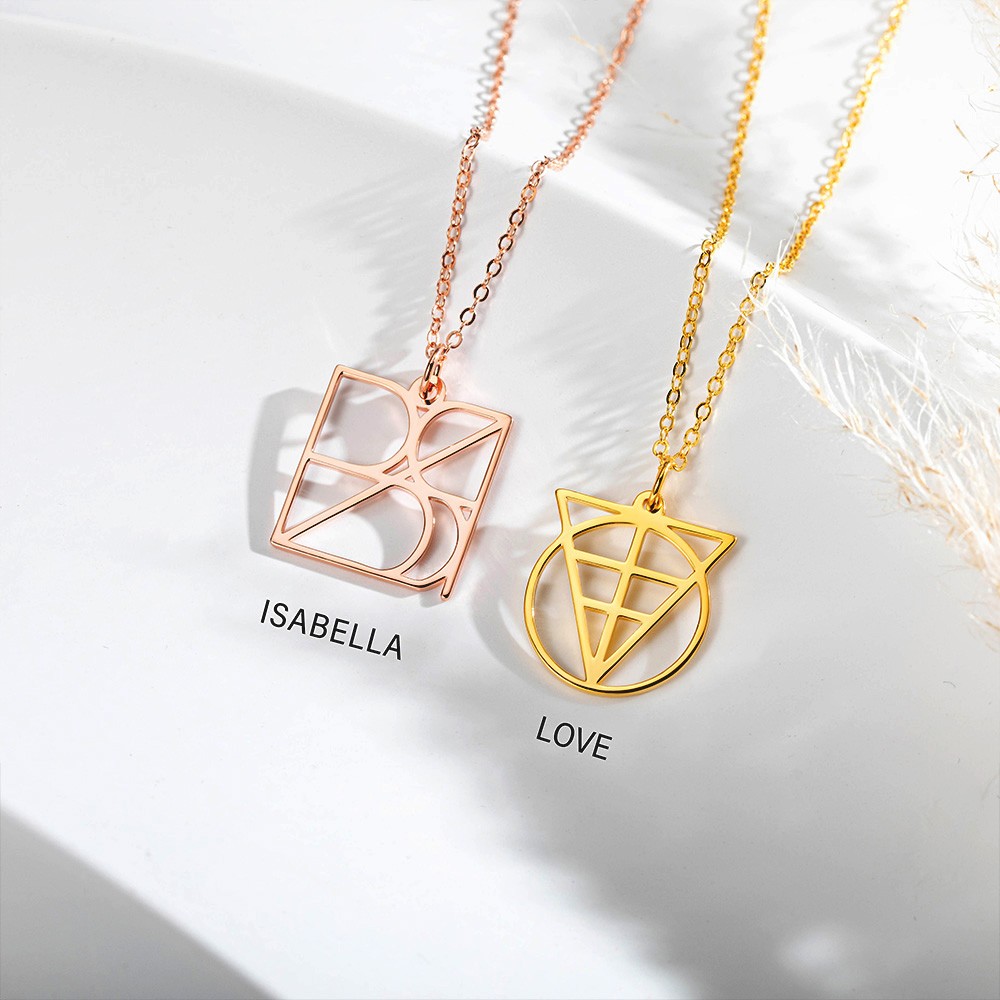 monogram necklace