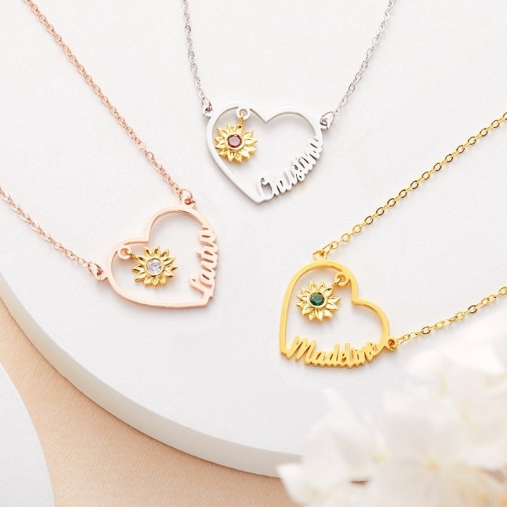 Sunflower Necklace for her