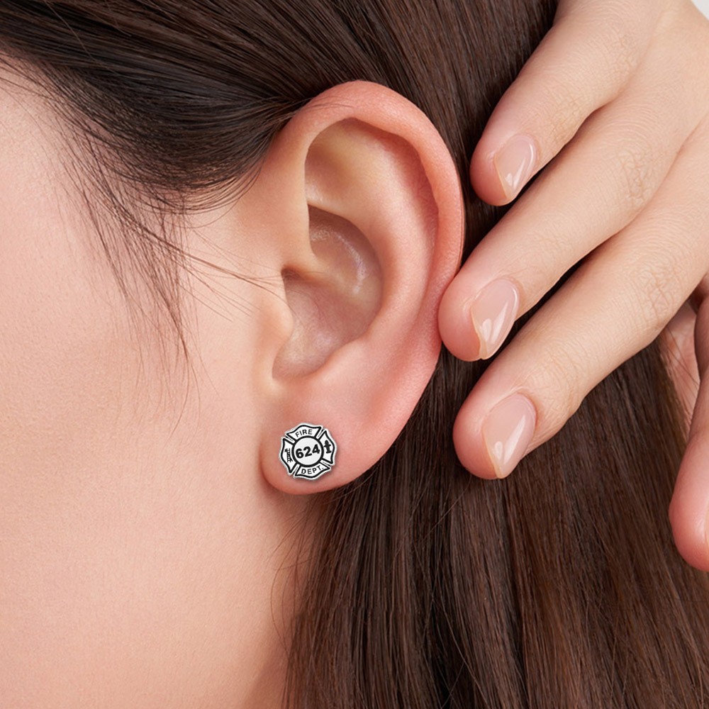 maltese cross earrings