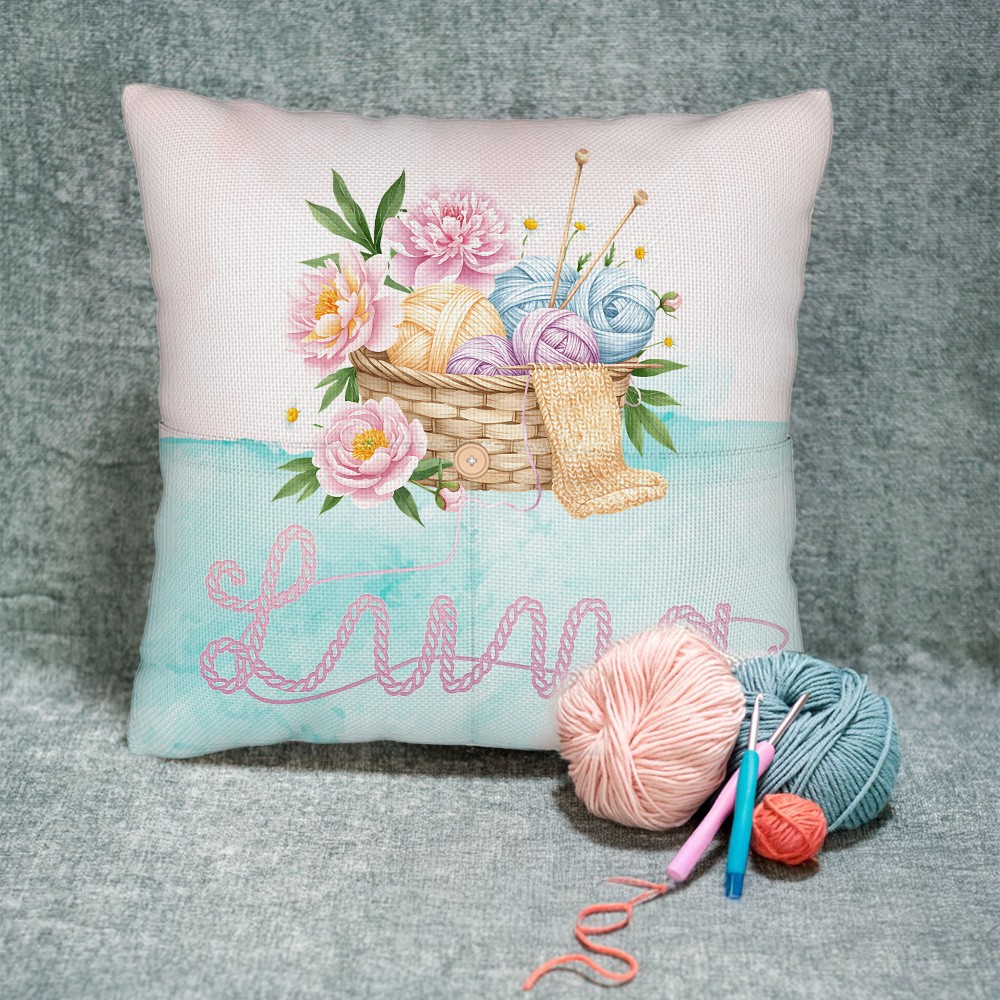 pocket throw pillow cover