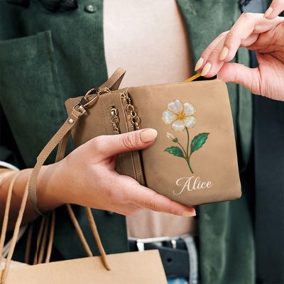 personalisierter Kartenhalter als Geschenk für sie