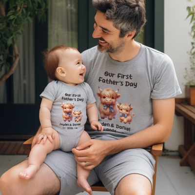 Chemises assorties papa et fils