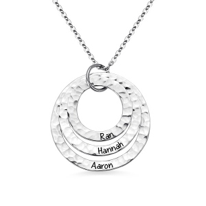 hammered necklace