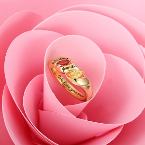 Engraved Twining Ring