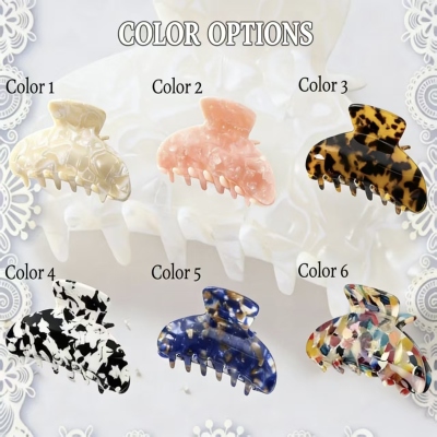 Pince à cheveux personnalisée avec nom, pince à cheveux vintage en acétate, accessoire pour cheveux, cadeau d'invité pour enterrement de vie de jeune fille, cadeau de mariage pour elle/demoiselles d'honneur/meilleures amies