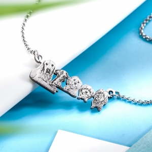 Personalized Stainless Steel Engraved Pet Photo Necklace