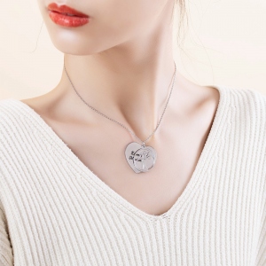 Personalized 1-13 Family Love Tree Name Necklace
