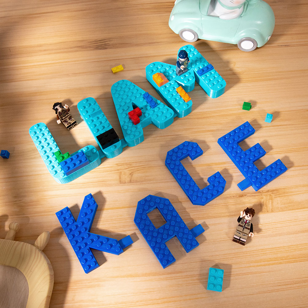 Logotipo com nome impresso em 3D personalizado
