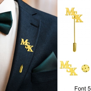 Personalized Initial Name Lapel Pin