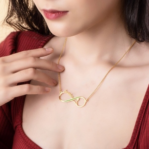 Personalized Vegan Infinity Name Necklace