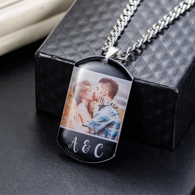 Gepersonaliseerde 1-4 foto's Dog Tag ketting