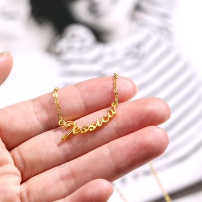 Personalized Smile Name Necklace