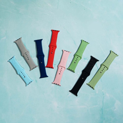 Personalized Name Silicone Watch Band for Apple Watch