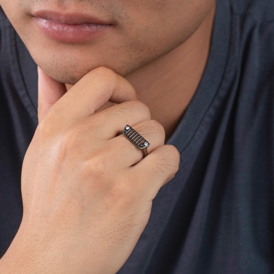 Personalisierter Jeep Birthstone Ring