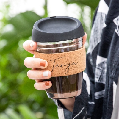Tasse de voyage personnalisée réutilisable pour garder le café