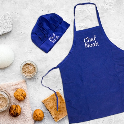 Personalisierte Chef Schürze &amp; Hut Set für Kinder