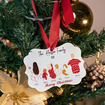 Personalized Family Christmas Ornament for Home