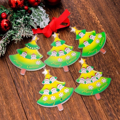 Personalized Christmas Hanging Ornament Family Decoration
