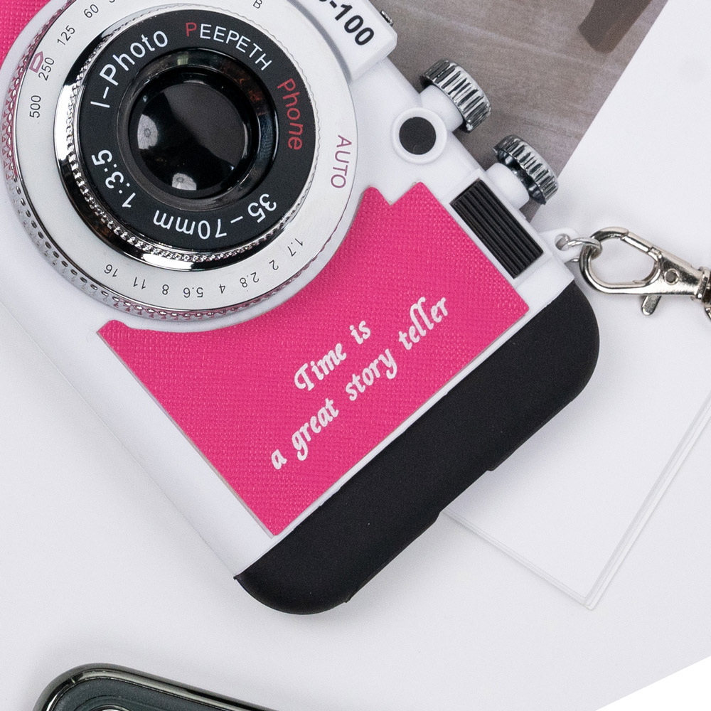 Capa de celular com câmera personalizada Emily em Paris capa para iPhone