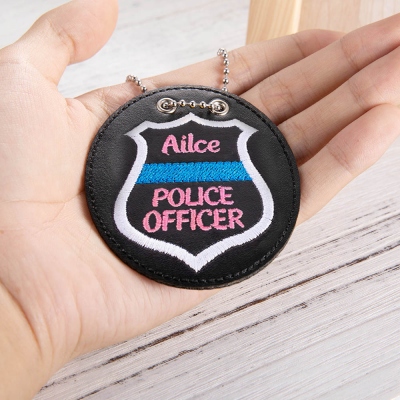 Personalized Name Junior Police Officer Badge for Children