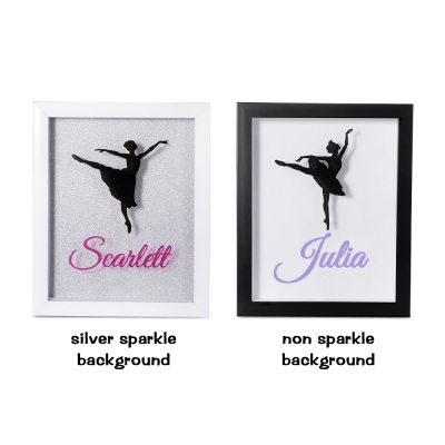 Personalized Dancing Poses Or Photo Pin Shadow Box