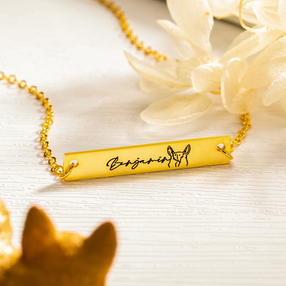 pet ear necklace
