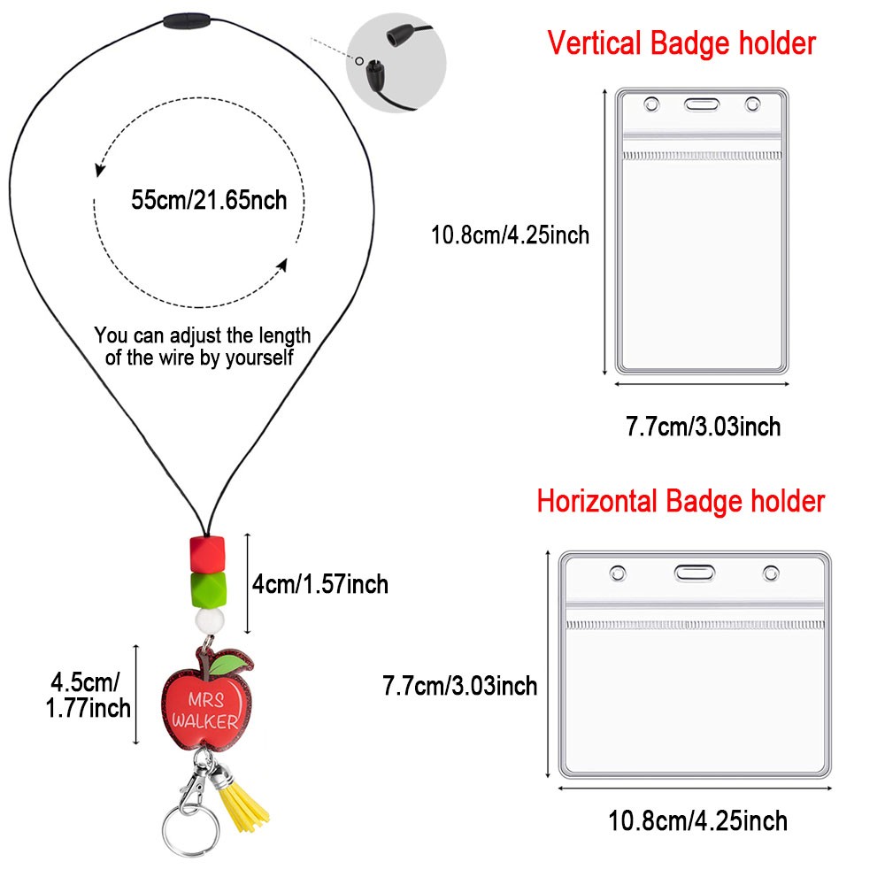 Apple Teacher Lanyard