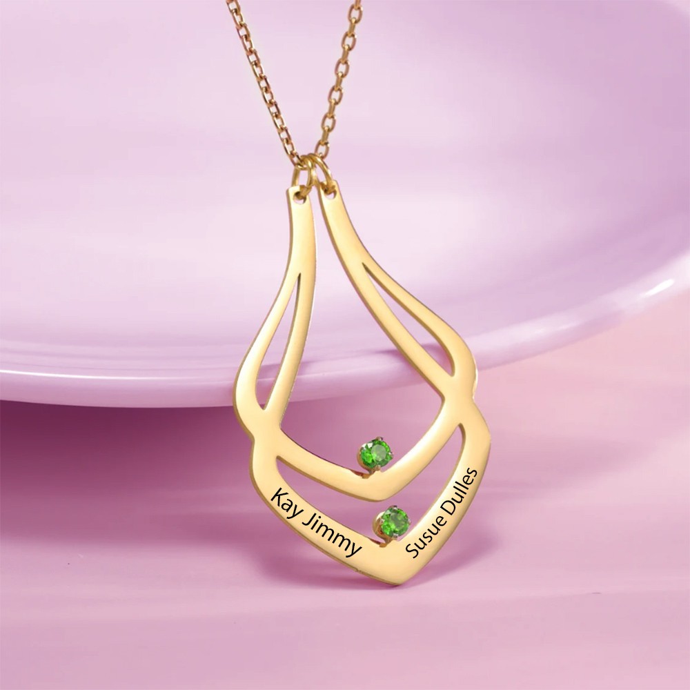 Collier porte-bague avec nom
